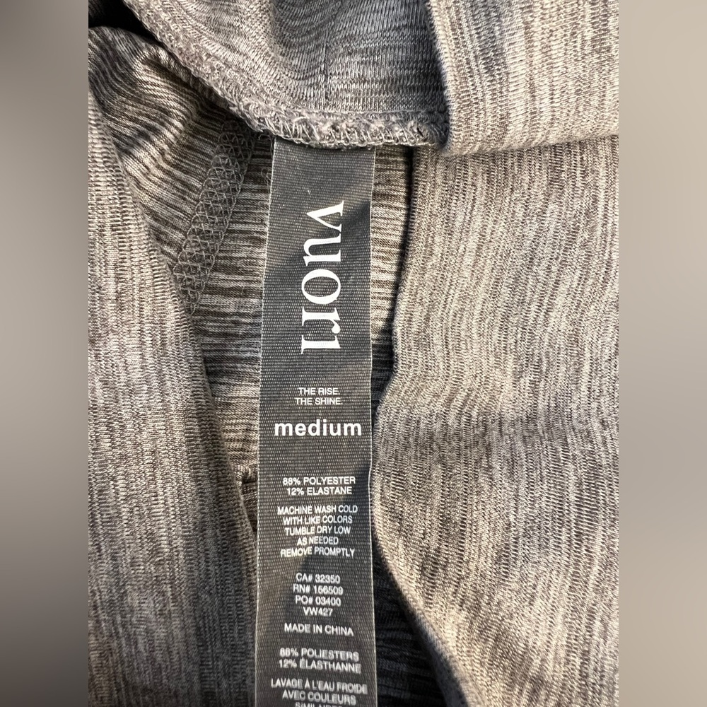 Vuori Lux At Ease Harem Style Pants Clay Heather Gray Medium View 4